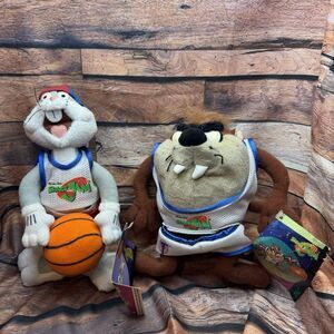 Space Jam Bugs Bunny & Taz 1996 Warner Bros McDonald's Plush Stuffed Animal Lot